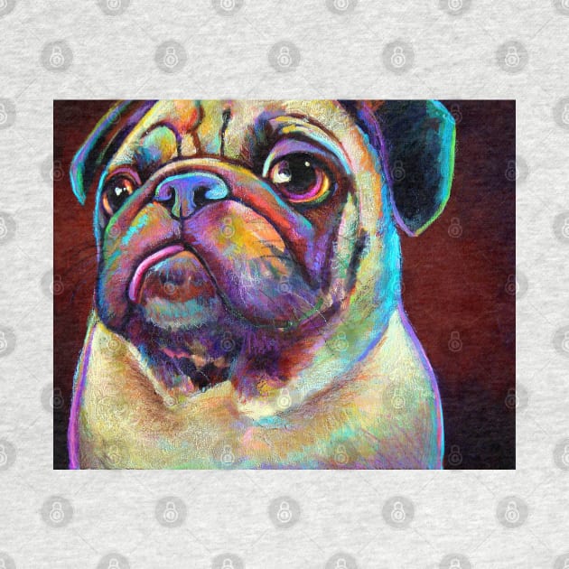 Cute PUG by Robert Phelps by RobertPhelpsArt